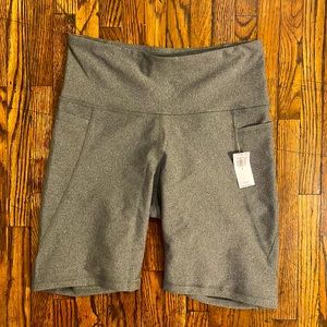 NWT Old Navy High Rise Bike Shorts (Gray)